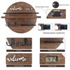 DAAIXC Key Holder for Wall Decorative,Round Wooden Key Hooks Wall