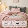 Simple&Opulence Fluffy Faux Fur Comforter Set, Plush Fuzzy Minky Bedding