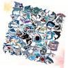 Gatuida 100 Sheets Shark Cartoon Sticker Decorative Scrapbook Decals for