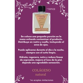 Colágeno natural - óptimo cuidado de la piel - serum de uso tópico, cuidado de la piel y prevención de arrugas