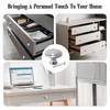 Bansusu 12Set Silver Drawer Knobs Quick Installation Excellent Material Silver