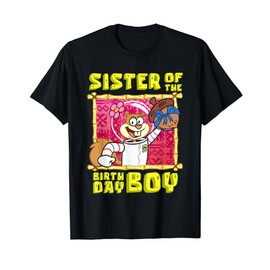 Mademark x SpongeBob SquarePants - SpongeBob Sandy Sister of the Birthday Boy Gift for Girls T-Shirt