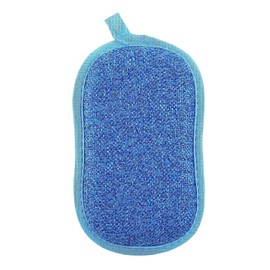 Txibikn Versatile Multi-Purpose Cleaning Sponges for Kitchen - Non-Scratch Microfiber Scrubbers with Heavy Duty Scouring Power, Ideal for Washing Dishes, Pots, and Sinks (Blue)