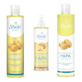 Shampoo + Acondicionador + Aceite Papa Sheló Reduce Canas