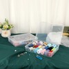 BTSKY 2 PCS Medium Size Clear Stackable Rectangular Storage Box