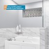 Sanbege 9" Marble Stone Corner Shelf Polished, Wall Mounted Shower