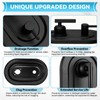 T2900BL Matte Black Shower Handle 3-Function Transfer Valve Shower Trim