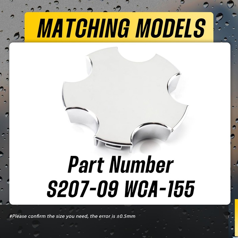DewFlew 1Pc Wheel Center Caps for Chevy 2000-2004 Corvette Z06