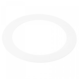 PATIKIL 4.9" ID 6.7" OD Light Trim Ring, White Goof Ring Matte Circular Light Cover Lighting Fixture for Ceiling Wall Recessed Can Downlights