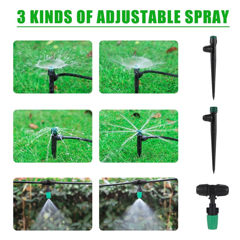 NRWRTY Leak-Proof Drip Irrigation Kit,Quick Connect Irrigation System,2025 New Lock