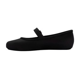 Melissa Soft Ballerina Flats for Women, Black, 7