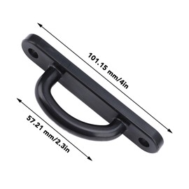 2pcs Rotary Latch D Striker Plate Metal D Type Strike Plate 4in Length Long Plate Life Impact Plate Use 5423020000 for Ranch Truck Glass Doors