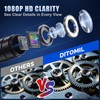 Endoscope Camera with Light, 1080P HD Borescope with 4.3" IPS