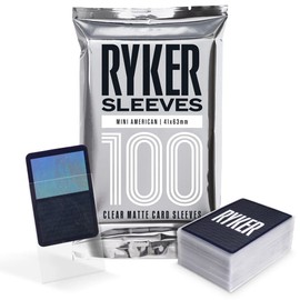 Ryker Sleeves Mini American Board Game Sleeves Protectors (100 Qty, Clear, 41x63 mm)