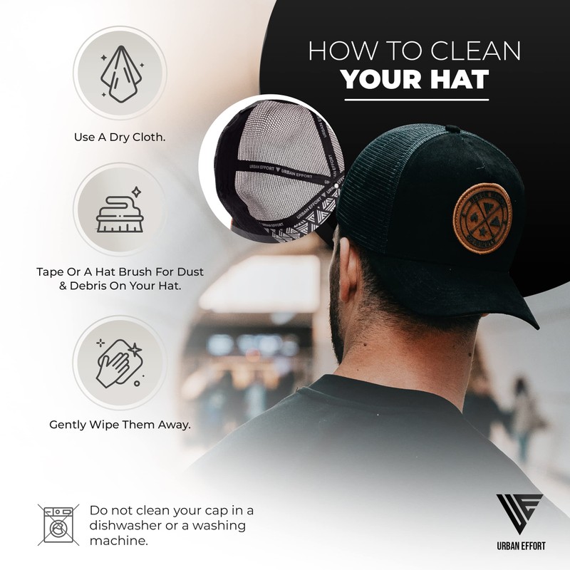 Urban Effort Mesh Trucker Hat,Men and Womens Trucker Hats with