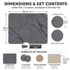 Stone Coffee Bar Mat for Countertop, Diatomaceous Earth