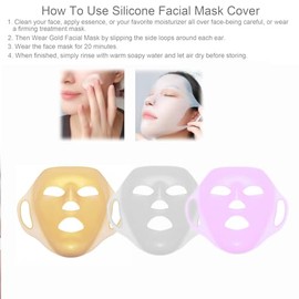 Pack De 4 Soportes Reutilizables De Silicona Antiarrugas Para Mascarillas Faciales De Tela, Cubre Mascarillas Hidratantes, Evita La Evaporación, Herra