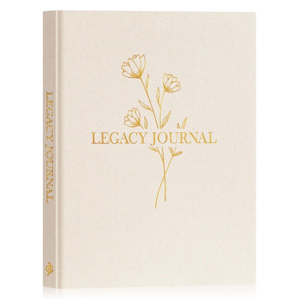 Lanpn Grandparents Legacy Journal Book with Prompts, Tell Me Your