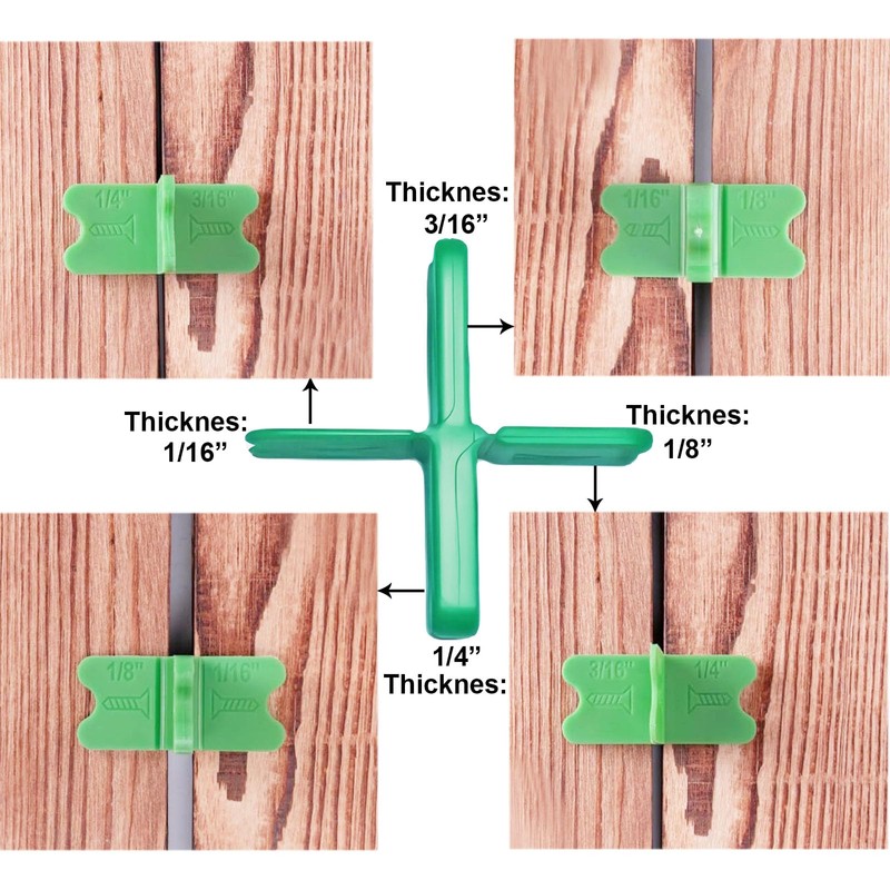 Multi-Thickness Deck Spacers (1/16", 1/8", 3/16", 1/4") Durable ABS Deck