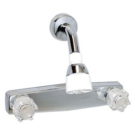Valterra Phoenix Faucets PF214334 Two-Handle 8" Shower Valve with Shower Head Kit for Exposed Shower - Chrome