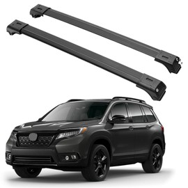 ERKUL Roof Rack Cross Bars for Honda Passport 2019-2025 | Aluminum Crossbars with Anti Theft Lock for Rooftop | Compatible with Raised Rails - Black