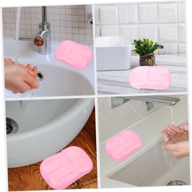 WHAMVOX Compact Easy to Carry 20pcs Soap Sheets for Travel Toiletries Outdoor Use Camping Hiking and Business Trips