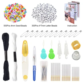 962Pcs Friendship Bracelet String Kits with Storage Box, 110 Colors Embroidery Thread and 800 Beads,52Pcs Cross Stitch Tools-Labeled with Numbers for Bobbins,Great Production Gift.