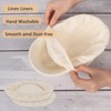 Bread Proofing Basket Cover, 4PCS Oval Sourdough Proving Basket Cloth