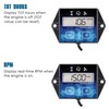Runleader Small Engine Hour Meter, Digital Tachometer, Maintenance Reminder, Battery