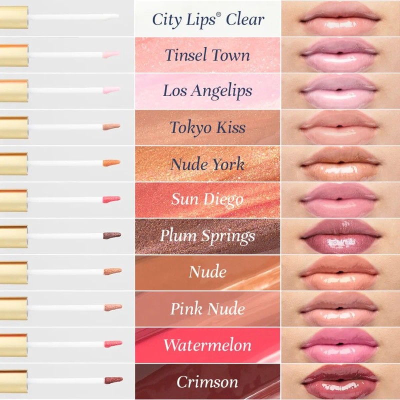 City Brillo Labial Nude City Beauty: Hidratante Y