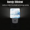 FSHVQKD Snow Forest Night Light,Plug-in Night Lights with Dusk-to-Dawn Sensor