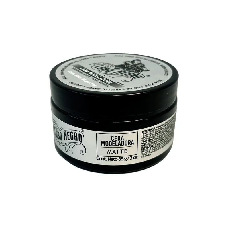 Cera Efecto Mate Cabello, Barba Y Bigote 85g Lobo Negro