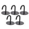 5Pcs Heavy Duty Fixed Pad Eye Plate Thickened Black 304