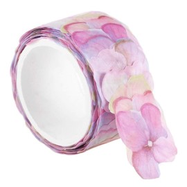 Tnyvm Colorful Floral Petal Washi Tape Set – Decorative Masking Tape for Scrapbooking, Journals, DIY Crafts, and School Office Supplies, Cute Flower Stickers, Adhesive Paper Tapes for Aesthetic