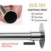 Riyidecor Corner Curved Shower Curtain Rod (29.5-37.4" x 29.5-37.4"), Stretchable