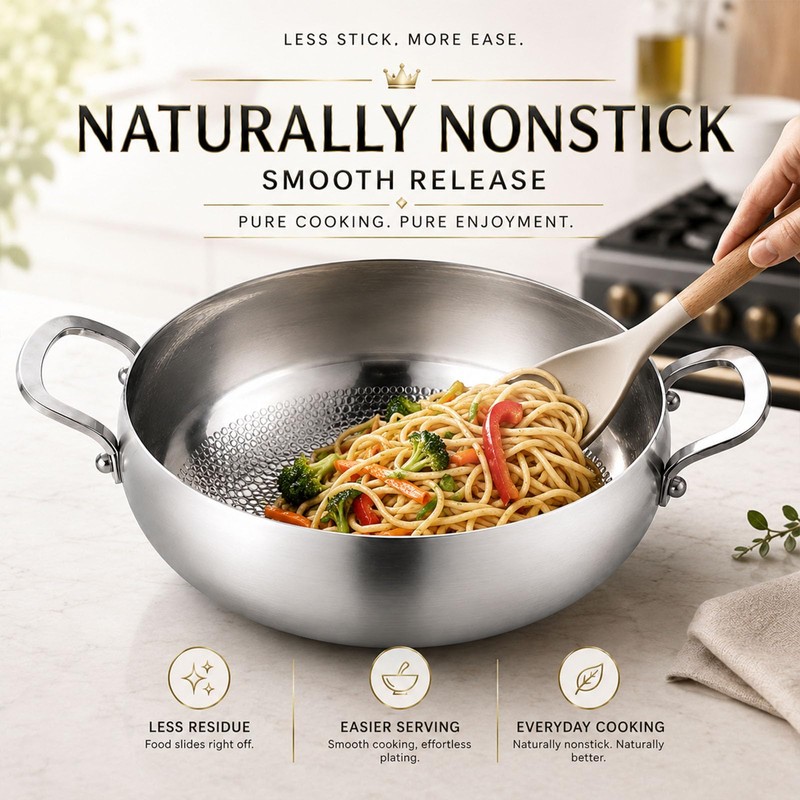 Toutrop Titanium Hammered Soup Pot, Nonstick Soup Pot, Large Cooking