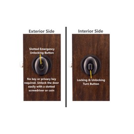 Copper Creek EK2030TB Egg Door Knob, Privacy Function, 1 Pack, in Tuscan Bronze