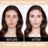 FOCALLURE 2 Pcs Liquid Foundation, Skin Evolution Foundation + Concealer,