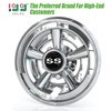 10L0L Golf Cart SS Wheel Covers Hub Caps for EZGO,