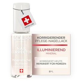 PODERM Nail Care Lacquer Correcting & Perfecting - Illuminating | 8 ml - Enhances Natural Shine | Light-Reflective Micro Minerals | Developed by a Podiatrist in Switzerland