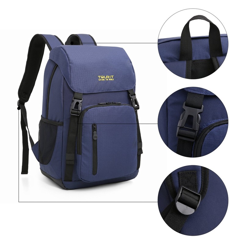TourIt nsulated Cooler Backpack Picnic Cooler 28 Cans (TR0260010A031), Navy