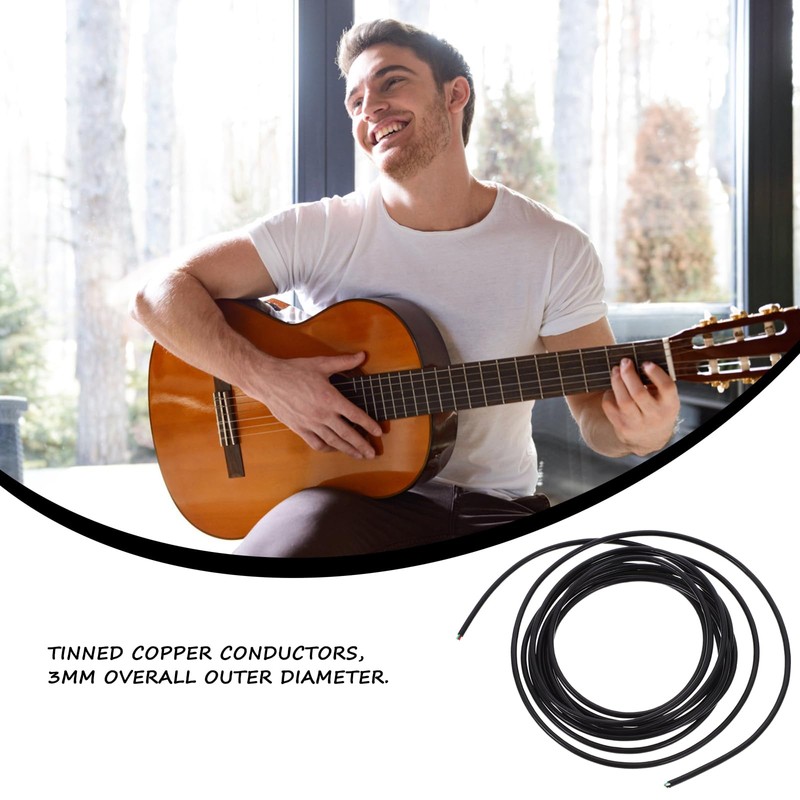 ROSENICE 4-Conductor Shielded Wire Guitar Circuit Wiring Hookup Wire Pickup