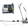 Door Latch Assembly w/Cable&Rod for Ford E150 E250 E350 Van
