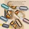 Double Layer Bento Box 316 Stainless Steel Compartment Portable Lunch