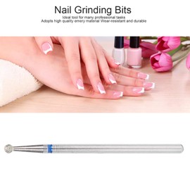 50 Pieces Ball Shape Nail Drill Bit Set Diamond Manicure Drill Bits Professional Nail Cutter Attachments for Acrylic Nails, Manicure, Drill and Nail File (2.3 mm)