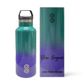 HOME ARCHIVE 25 Oz Leak Proof - Stainless Steel Hot & Cold Water Bottles for Men & Women Double Walled & Vacuum Insulated With Dishwasher Safe Pack of 1 (Blue Lagoon)