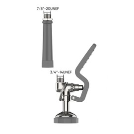 Commercial Sink Sprayer Pre Rinse Sprayer with Ergonomic Handle 1.42GPM Dish Sprayer Nozzle Spray Valve,Polished Chrome Finished Commercial Faucet Parts for Commercial Kitchen Sink(Gray)