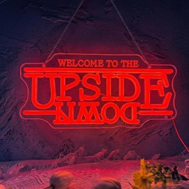 Jesalah Welcome To The Upside Down Neon Sign LED Sign