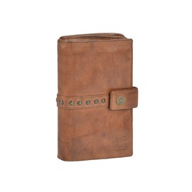 Bear Design Cow Lavato Cognac Women's Leather Purse 10 x 15 cm, brown, Classic