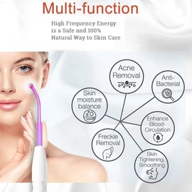 Beauty Star Máquina de varita facial, violeta, dispositivo de belleza portátil para mujeres/hombres,…